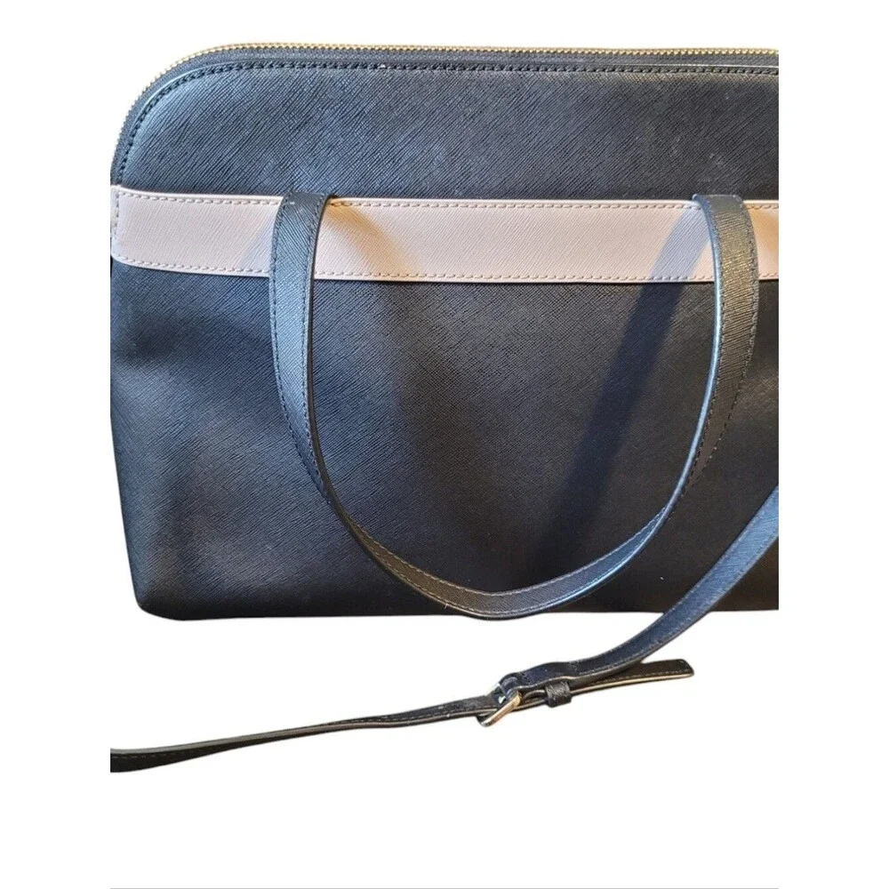 Kate Spade Kirk Park Julita Black And Tan Preppy Quiet Luxury Minimalist